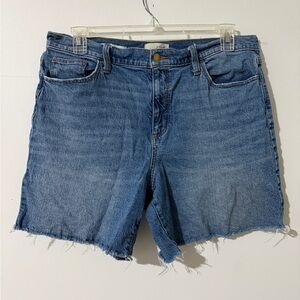 Universal Thread Light Blue Vintage High Rise Straight Denim Shorts